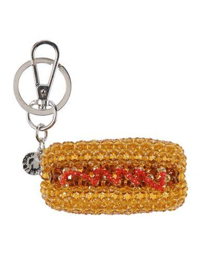 House Of Holland Key Ring In Beige