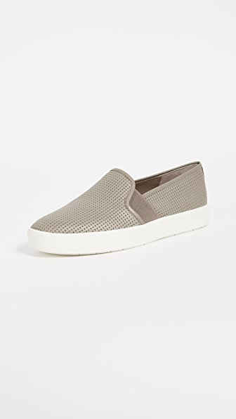 perforated slip on shoes