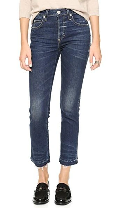 Amo Babe Cropped Jeans In True Blue