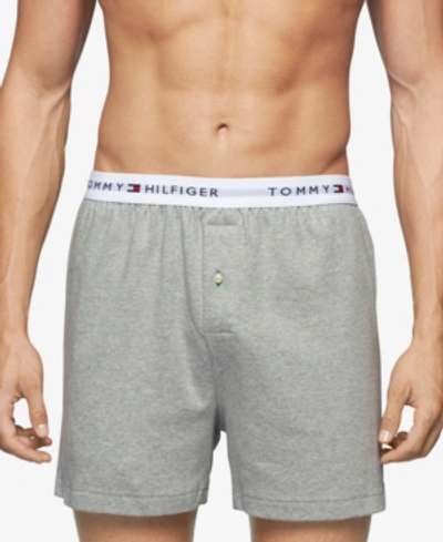 Tommy Hilfiger Men's Underwear, Athletic Knit Boxer In Grey Heather |  ModeSens