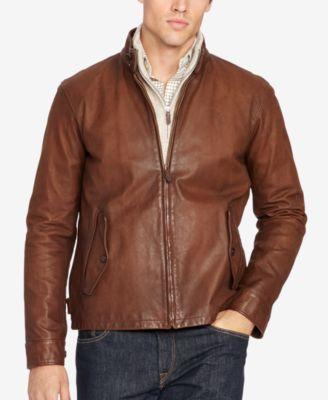 polo leather jacket big and tall