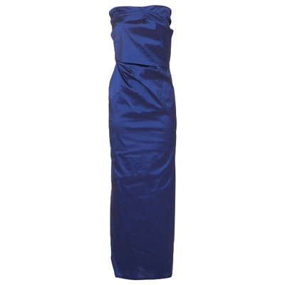 Pre-owned Talbot Runhof Maxi Dress In Blue