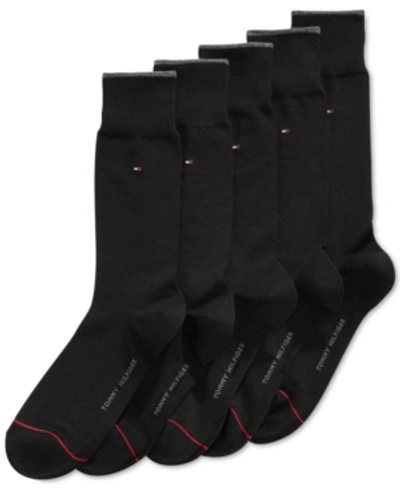 Tommy Hilfiger 5-pack Dress Socks, Assorted Colors In Black