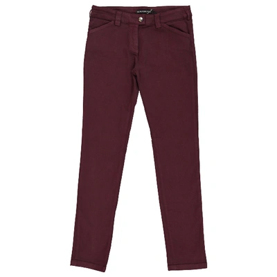 Pre-owned Balenciaga Straight Jeans In Burgundy