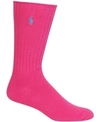 Polo Ralph Lauren Men's Crew Socks In Bright Pink