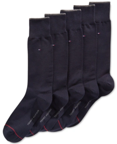 Tommy Hilfiger 5-pack Dress Socks, Assorted Colors In Navy