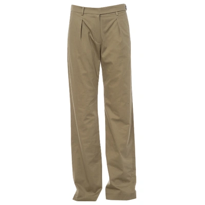 Pre-owned Alexis Mabille Large Pants In Khaki