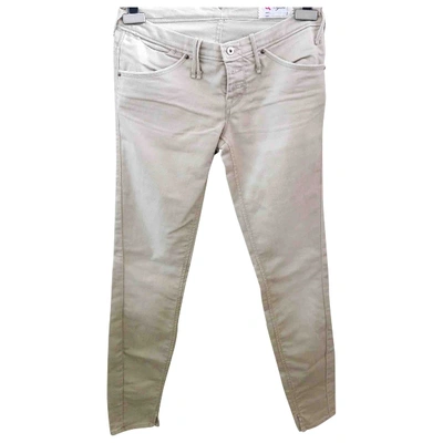 Pre-owned Cycle Slim Jeans In Beige