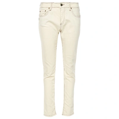 Pre-owned Chloé Stora Straight Jeans In Beige