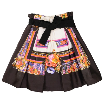Pre-owned Alberta Ferretti Mini Skirt In Multicolour