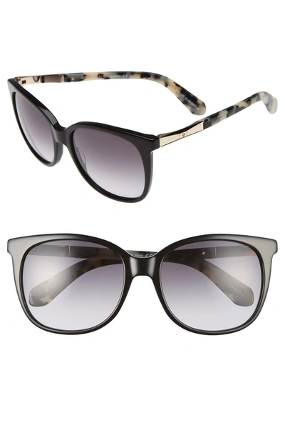 Kate Spade Julieanna 54mm Sunglasses - Black/ Gold