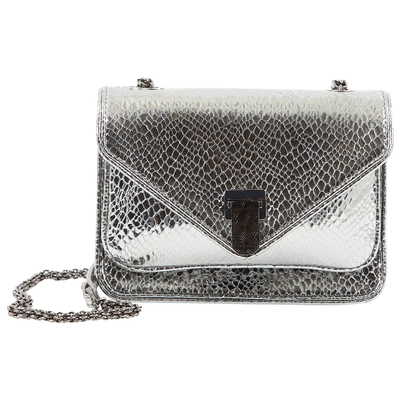 Pre-owned Baraboux Leather Crossbody Bag In Silver