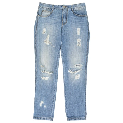 Pre-owned Ermanno Scervino Blue Cotton Jeans