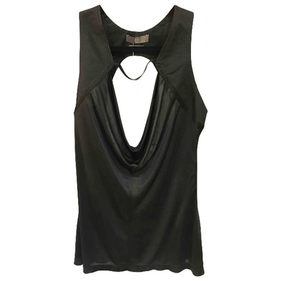 Pre-owned Mcq By Alexander Mcqueen Black Polyester Top