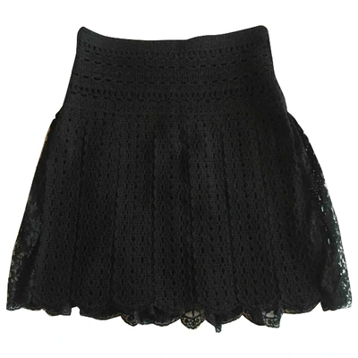 Pre-owned Valentino Skirt In Black