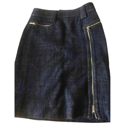 Pre-owned Marc By Marc Jacobs Wool Mid-length Skirt In Blue