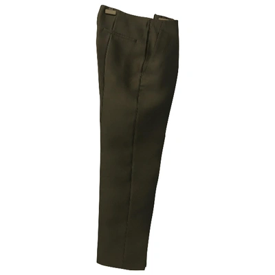 Pre-owned Prada Straight Pants In Grey