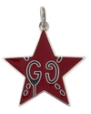 Gucci Ghost Sterling Silver & Enamel Star Charm In Silver , Red