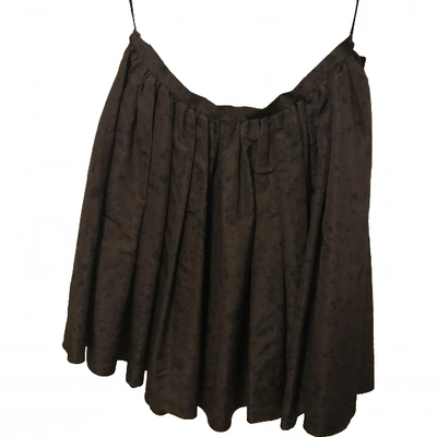 Pre-owned Prada Skirt In Brown