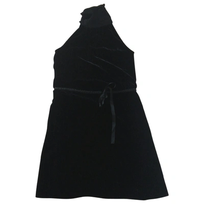 Pre-owned Aspesi Velvet Mid-length Dress In Black