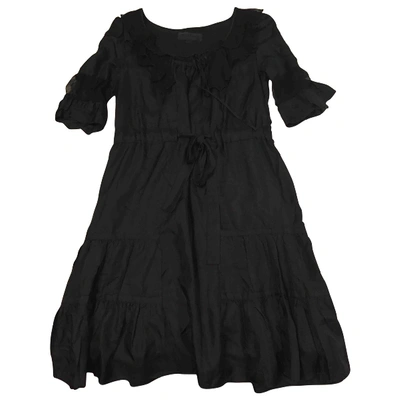 Pre-owned Jill Stuart Silk Mid-length Dress In Black