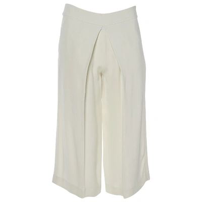 Pre-owned Joseph Silk Shorts In White
