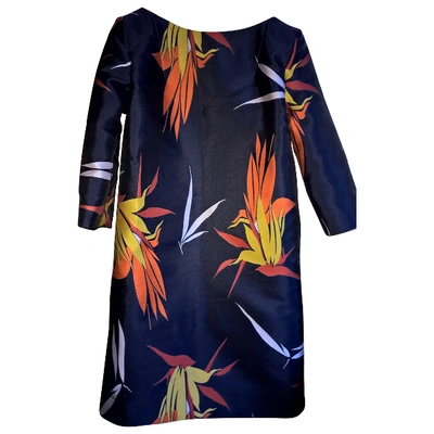 Pre-owned Marni Wool Mid-length Dress In Navy