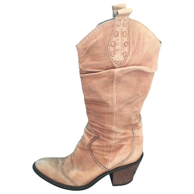 Pre-owned Janet & Janet Leather Boots