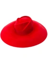 Gucci Felt Wide-brim Hat In 6400 Red