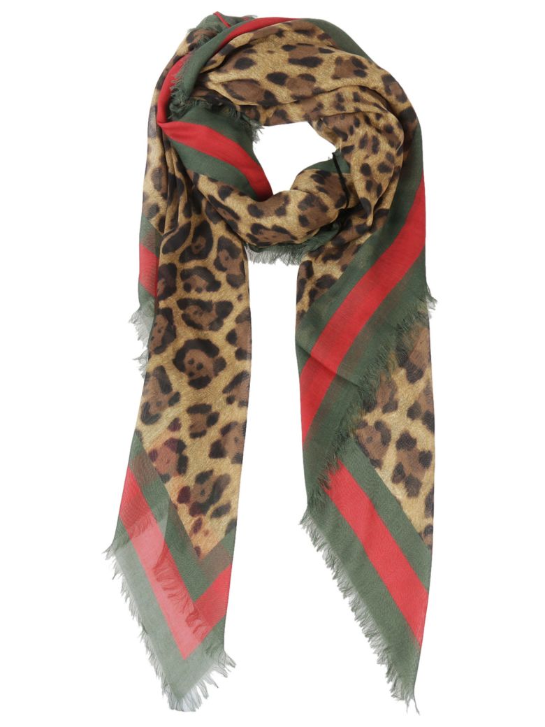 gucci leopard scarf