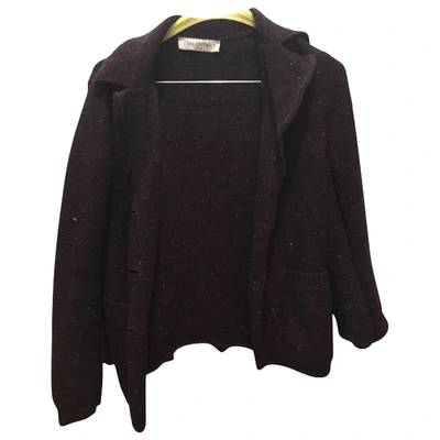 Pre-owned Valentino Cashmere Jacket In Brown