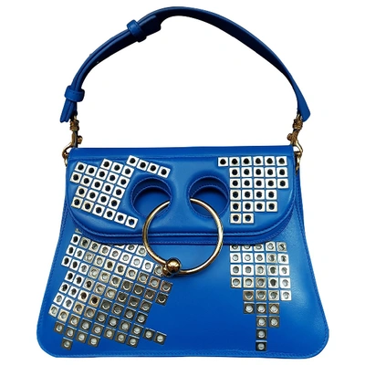 Pre-owned Jw Anderson Leather Handbag In Blue