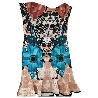 Pre-owned Pinko Mini Dress In Multicolour