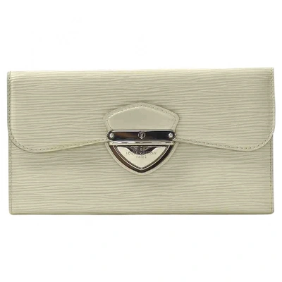 Pre-owned Louis Vuitton Leather Wallet In Beige