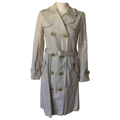 Pre-owned Marc Jacobs Trench Coat In Ecru