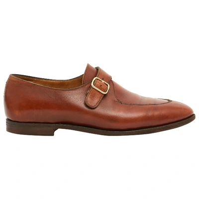 Pre-owned John Lobb Leather Lace Ups In Camel