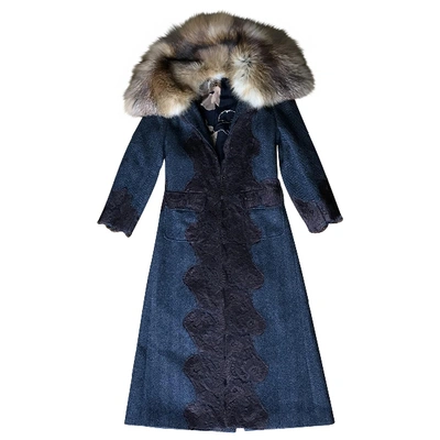 Pre-owned Dolce & Gabbana Wool Coat In Anthracite