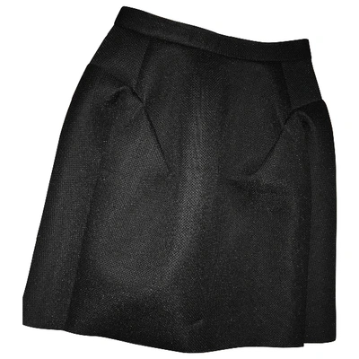 Pre-owned Msgm Mid-length Skirt In Black