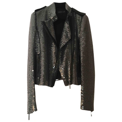 Pre-owned Barbara Bui Glitter Jacket In Silver