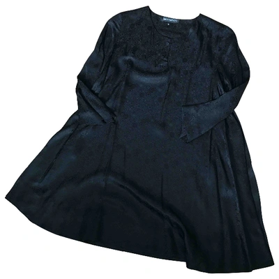 Pre-owned American Vintage Silk Dress In Black