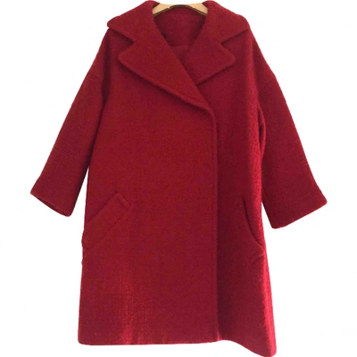 Pre-owned Giambattista Valli Wool Coat In Red