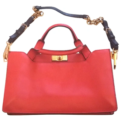 Pre-owned Marni Leather Crossbody Bag In Red