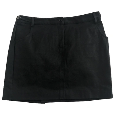 Pre-owned Fay Mini Skirt In Black