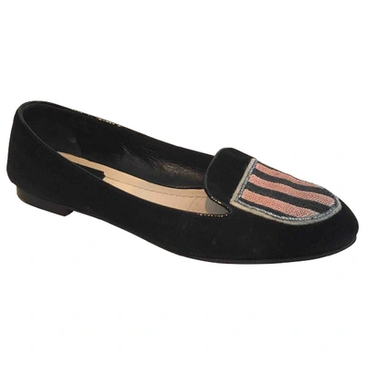 Pre-owned Dior Flats In Black