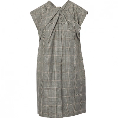 Pre-owned Gucci Wool Mid-length Dress In Grey