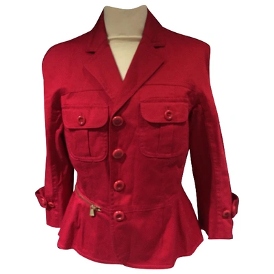 Pre-owned Moschino Cheap And Chic Short Vest In Red