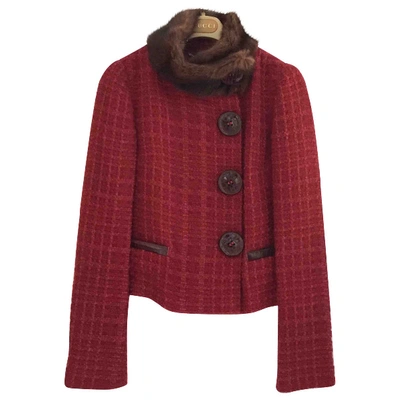 Pre-owned Dolce & Gabbana Wool Jacket In Red