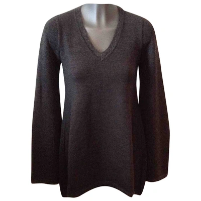 Pre-owned Costume National Wool Jumper In Grey