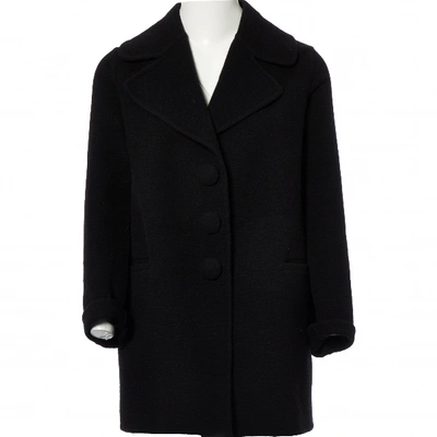 Pre-owned Marc Jacobs Wool Coat In Black