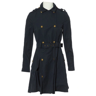 Pre-owned Lanvin Coat In Navy